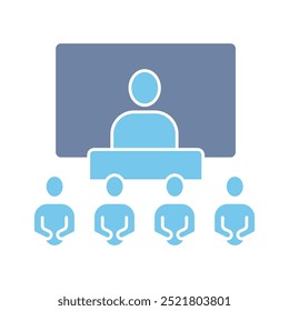 seminar concept line icon. Simple element illustration. seminar concept outline symbol design.