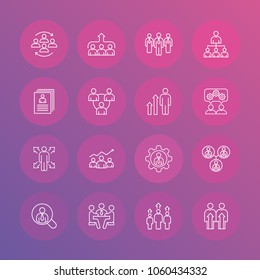 Seminar and corporate icon in trendy flat style isolated on color background. 
Symbol for your web site design, logo, app, UI. Vector illustration, EPS