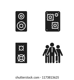 seminar icon. 4 seminar vector icons set. speaker and business meeting icons for web and design about seminar theme