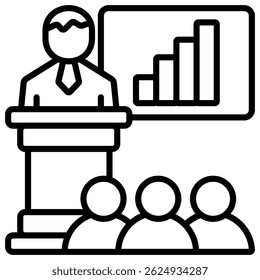 Seminar Icon Element For Design