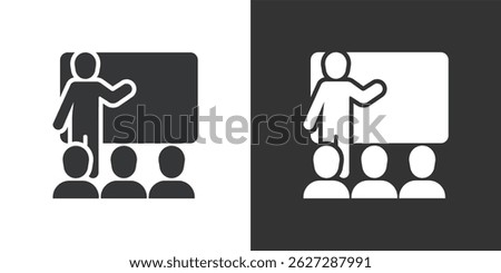 Seminar  icon. Solid glyph series icon