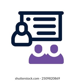 ícone de seminário. vetor ícone de tom duplo para o seu site, móvel, apresentação e design de logotipo.