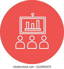 Seminar icon vector image. Can also be used for web apps, mobile apps and print media.