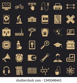 Seminar icons set. Simple style of 36 seminar vector icons for web for any design