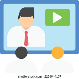 seminar learning online vector illustration