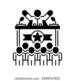 Seminar line icon. Universal creative premium symbol. Vector sign icon logo template. Vector illustration