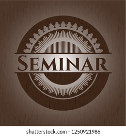 Seminar retro style wood emblem