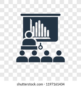 Seminar vector icon isolated on transparent background, Seminar transparency logo concept