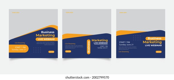Seminar webinar social media post
 - Shutterstock ID 2002799570