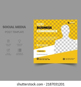 Seminar webinar social media post.creative webinar and other online seminars social media template 