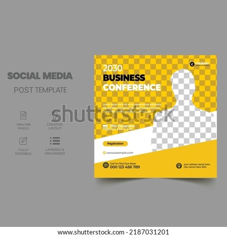 Seminar webinar social media post.creative webinar and other online seminars social media template 
