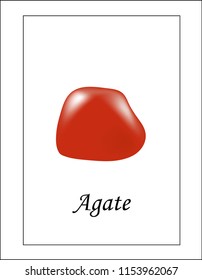 Semi-precious stone agate