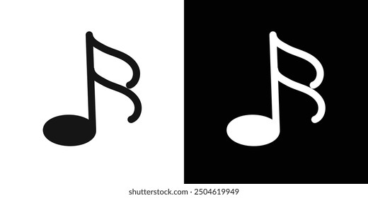 semiquaver note icon Symbol mark in filled style