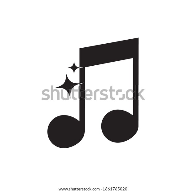 半音符音楽ハーモニーメロディ音楽ベクター画像イラストスタイルアイコン のベクター画像素材 ロイヤリティフリー