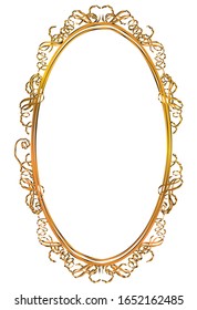 regla decorativa clásica semisólida. Magnífico marco dorado. Material de fondo, frontera.