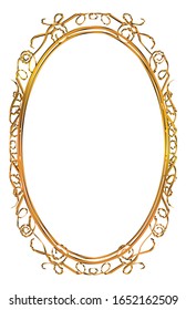 semi-solid classical decorative rule. Gorgeous golden frame. Background material, border.