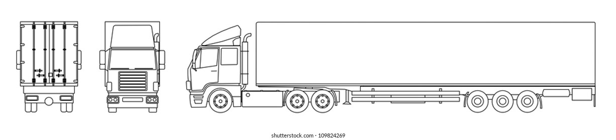 Semitrailer truck