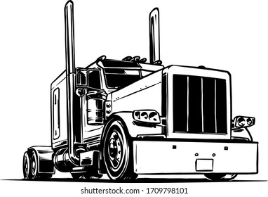 Semi Truck Isolated Images Stock Photos Vectors Shutterstock