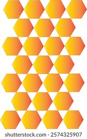 a semi-transparent orange pentagon box