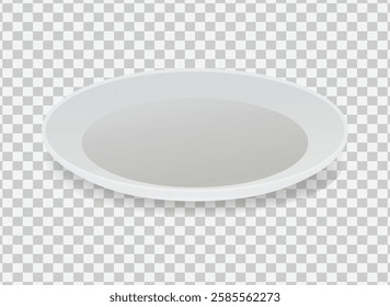 Semi-transparent plate or shallow dish on a checkered background, ideal for design projects, product presentations, or digital compositions. Perfect for showcasing transparency and versatility in crea