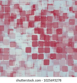 Semitransparent rounded squares chaotically scattered along the surface form a masking pattern. Seamless pattern.