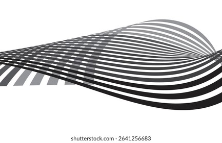  semless abstract greay ash and black horizontal wavw line pattern used for background vector illustration