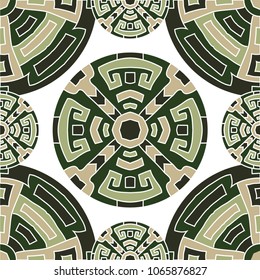 Semless background. Abstract color ethnic background with folk motifs for cover or textile. Seamless color background with ethnic motifs for your design. Vector texture.