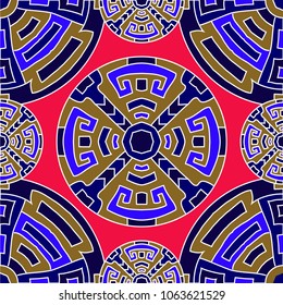 Semless background. Abstract colorful background with north american motifs for cover or textile. Seamless color background with ethnic motifs for your design. Vector texture.