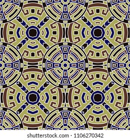 Semless background. Abstract colorful background with north american motifs for print or paper. Seamless color background with ethnic motifs for your design. Vector texture.