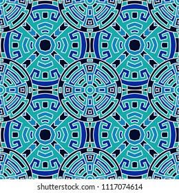 Semless background. Abstract colorful background with north american motifs for print or paper. Seamless color background with ethnic motifs for your design. Vector texture.
