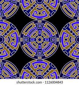 Semless background. Abstract colorful background with north american motifs for print or paper. Seamless color background with ethnic motifs for your design. Vector texture.