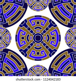 Semless background. Trendy color ethnic background with folk motifs for banner or print. Seamless color background with ethnic motifs for your design. Vector texture.
