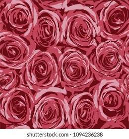 semless floral background with roses 