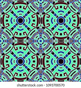 Semless pattern. Abstract colorful background with north american motifs for cover or textile. Seamless color background with ethnic motifs for your design. Vector texture.