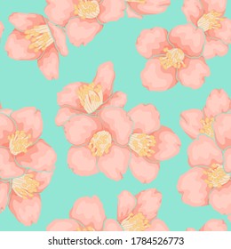 semless pattern branch blue chamomile graphic watercolour style retro background. Hand-draw branch camomile flowers. design greeting card and invitation of the wedding, birthday, and other holiday.