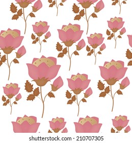 semless pattern with flowers
