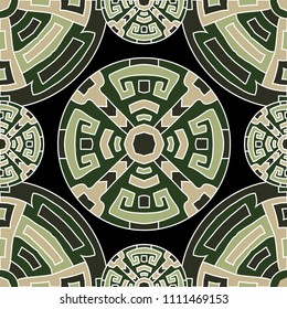 Semless pattern. Indian color ethnic background with folk motifs for print or paper. Seamless color background with ethnic motifs for your design. Vector texture.
