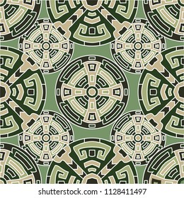 Semless pattern. Trendy colorful background with north american motifs for cover or textile. Seamless color background with ethnic motifs for your design. Vector texture.