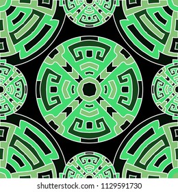 Semless pattern. Trendy colorful background with north american motifs for print or paper. Seamless color background with ethnic motifs for your design. Vector texture.
