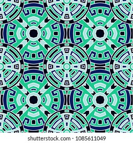 Semless pattern. Vintage color ethnic background with folk motifs for cover or textile. Seamless color background with ethnic motifs for your design. Vector texture.