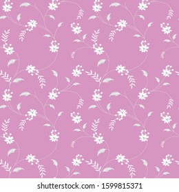 semless small vector  design pattern on pink   background