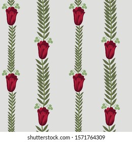 semless small vector flower design pattern  on  white background