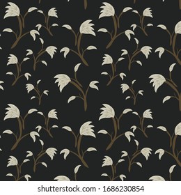 semless small vector flower design pattern  on  background