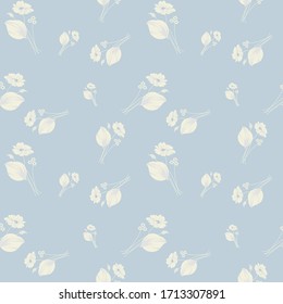 semless small vector flower design pattern  on   background