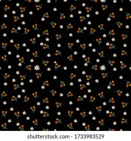 diseño de flor vectorial semilimitado en negro     fondo