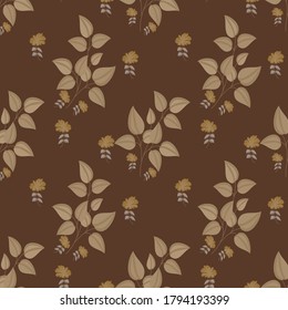semless small vector flower design pattern  on  background