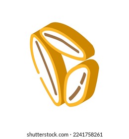 semolina grain healthy isometric icon vector. semolina grain healthy sign. isolated symbol illustration