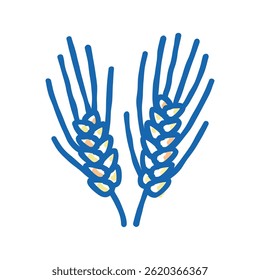 semolina plant healthy doodle icon sketch vector. semolina plant healthy sign. isolated symbol illustration