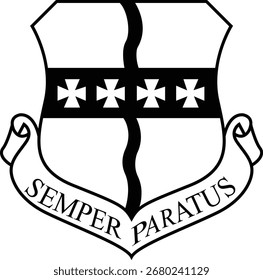 Semper -Paratus.eps,corte a laser, cricut, gravação, 
Corte de madeira, Digital, corte cnc, arquivo Eps