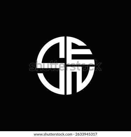 SEN logo SEN icon SEN monogram SEN letter minimalist Circle flat Unique modern abstract logo design.

